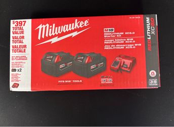 UPDATE New Milwaukee batteries plus charger