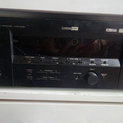Yamaha HTR-5740 Receiver, 6 Speakers, Remote & Wires 