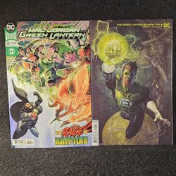 Lot of 2 DC Comics Green Lantern Season 2 #8 And Zod's Will Like New With Boards