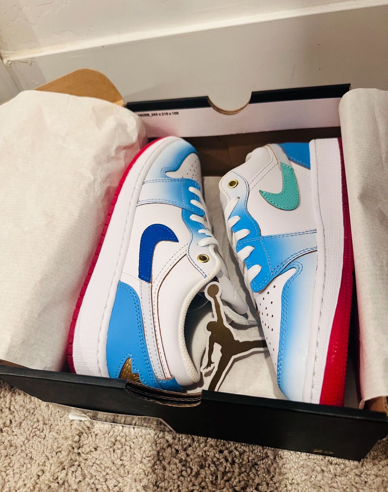 Air Jordan 1 Low 4.5y Or 6 Woman