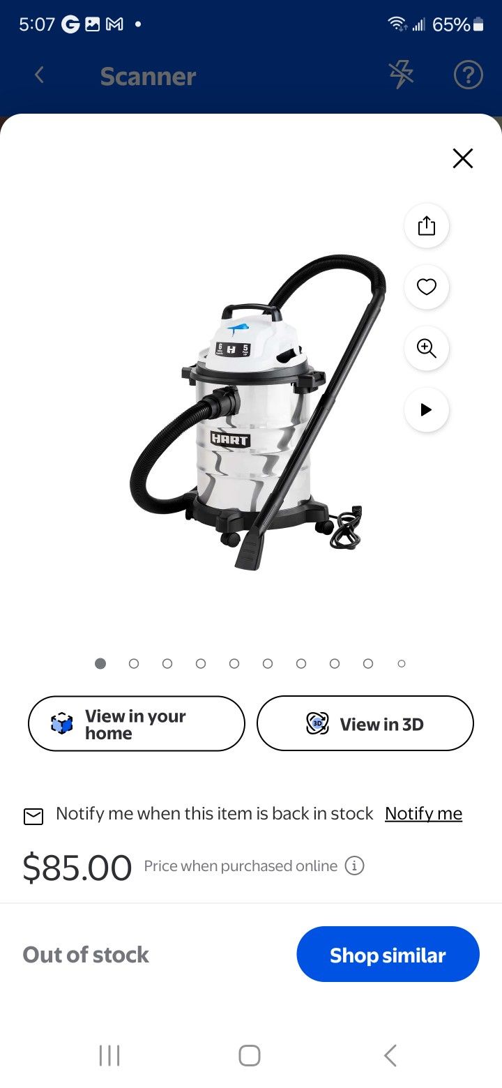 Stainless Steel Wet/Dry Vac