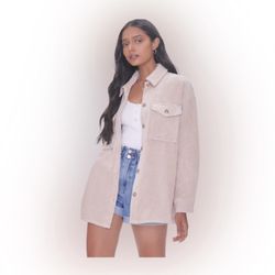 Forever 21 Shirt Jacket Lavender