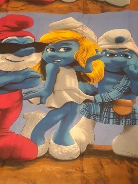 Smurfs Fabric