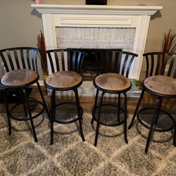 4 Bar Swivel Bar Stool