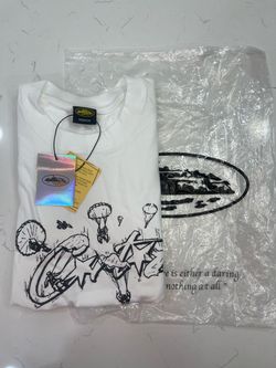 White Graphic Cortiez T-Shirt Medium with Tags