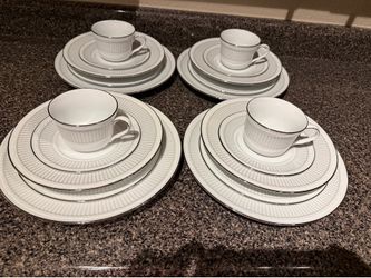 Noritake Sheridan Platinum Formal China 20-piece set