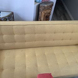 Yellow Futon Sofa Bed 