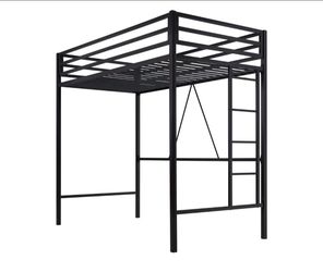 Loft Bed Twin Size with Ladder and Guardrail,Black
Heavy Duty Metal Slats Support,No Box Spring Needed,Small Space Saving Furniture for Bedroom/Dorm