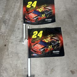 Nascar Gordon 24 car flags