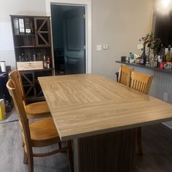 Dining Table & Chair (almost new)