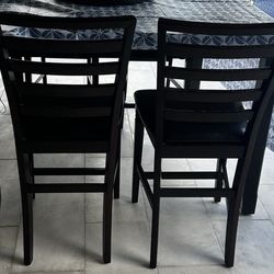 Hi top Chairs- dining set