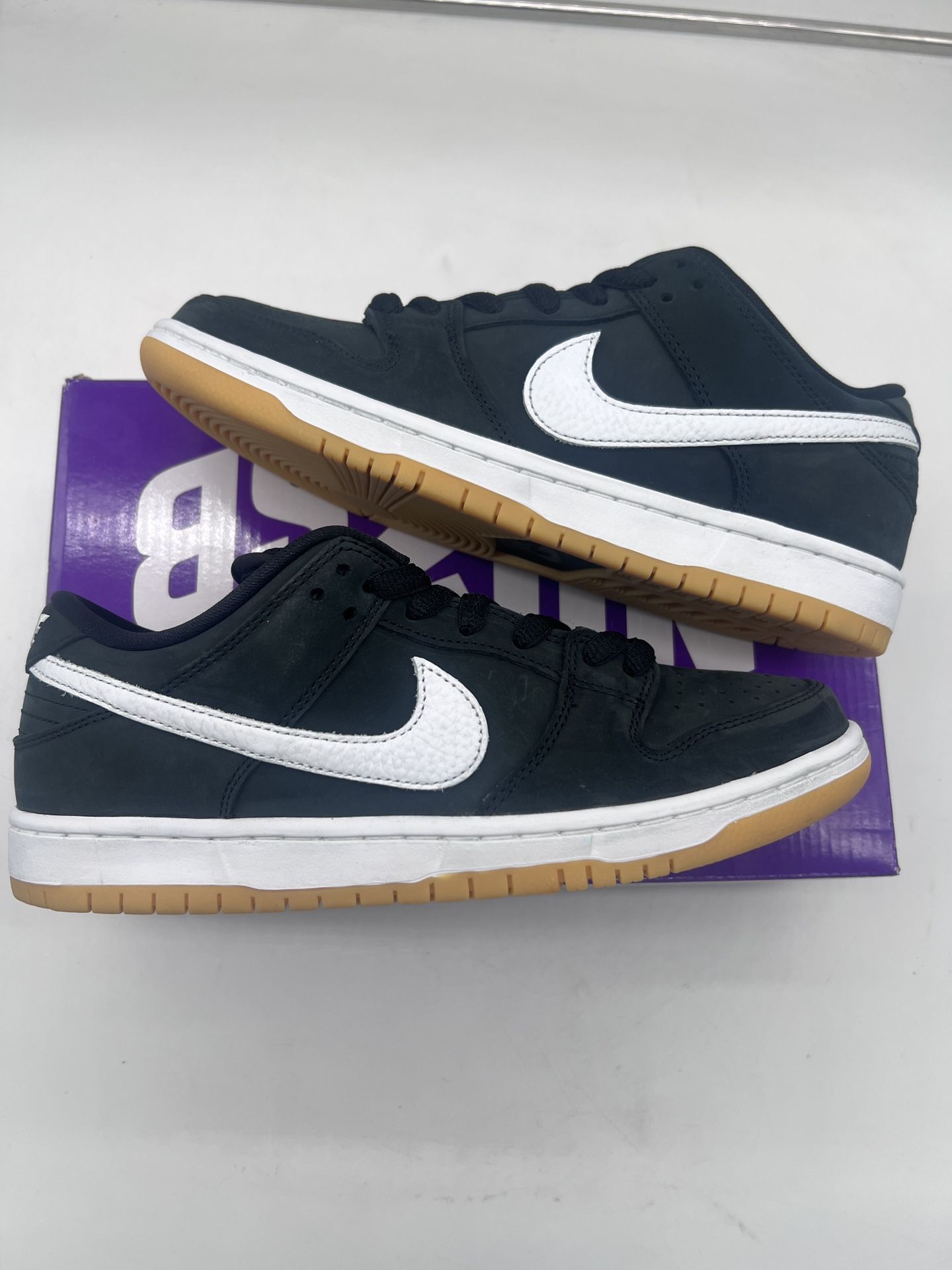 Size 8.5 - Nike SB Dunk Low Pro Black Gum White NEW with box Skateboarding