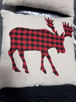 Christmas Plaid Throw Pillows (2)