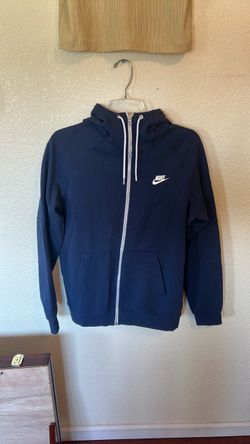 Nike zipper hoodie navy blue size small
