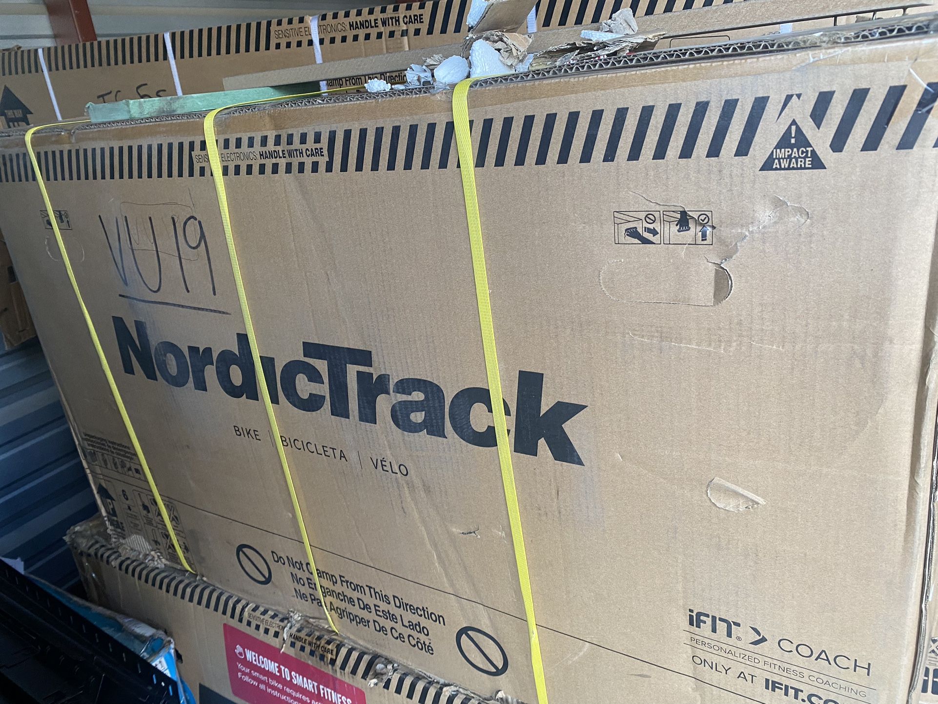 NordicTrack Commercial VU 19 Upright Stationary Bike Brand New In Box