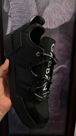 Dolce & Gabbana Black Low-Top Sneakers
