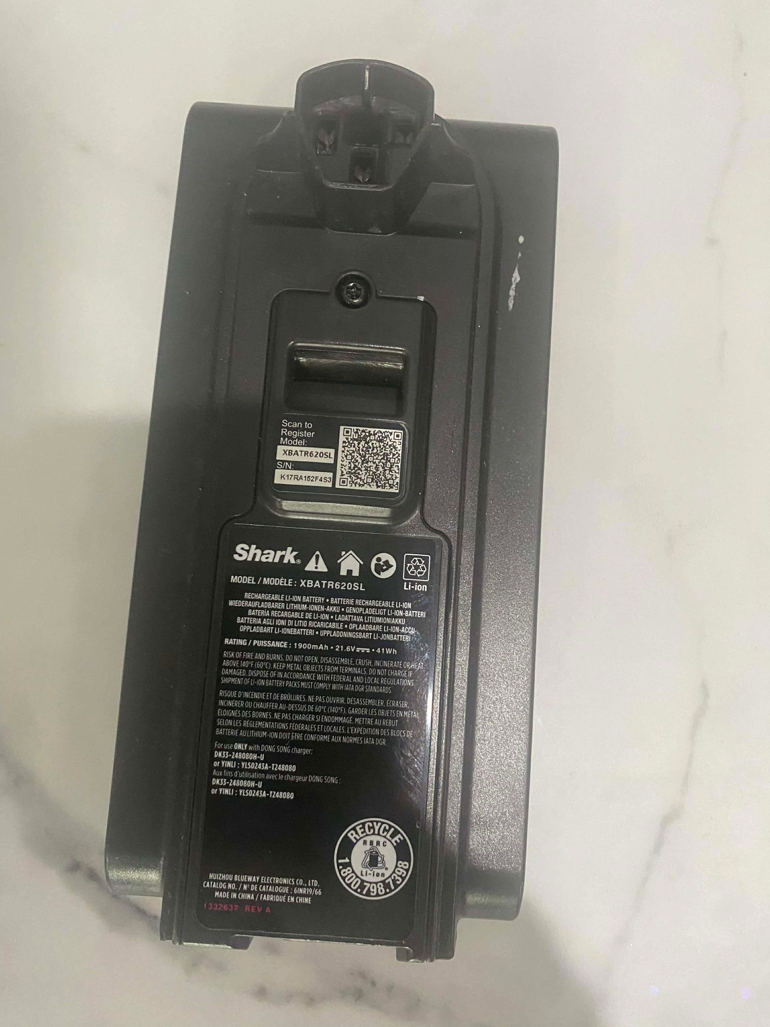 Shark XBATR620SL 1900mAh Lithium-Ion Battery