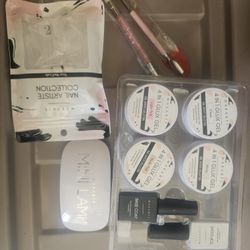 Makartt 4 in 1 Glux Gel Nail Kit w Mini Lamp