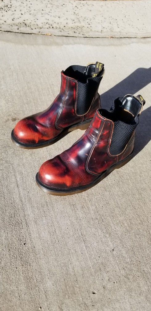 $60 RARE Vintage STEEL TOES! Dr Martens Chelsea Boot. Size 6M,8W
