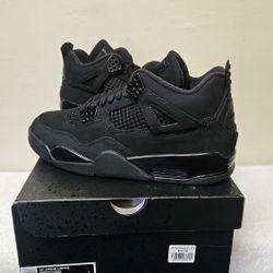 Air Jordan 4 Retro Black Cat - Men's Size 10 5M
