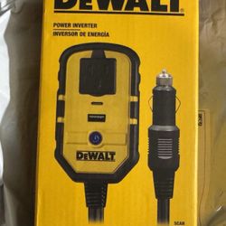 DEWALT 140-Watt Portable Car Power Inverter with Dual USB Ports