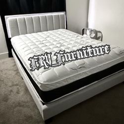 New Queen Bed Frame With Mattress 