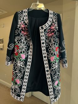 Black Floral Jacket