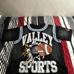 Blue And White Valley Sports Tee