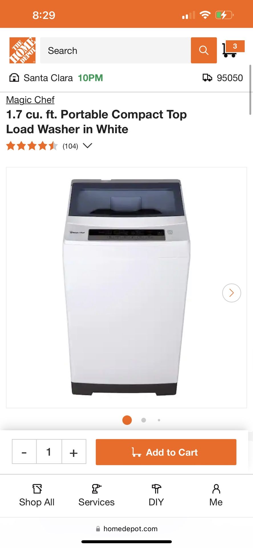 magic chef washer