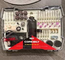 Corebilt 12V Mini Rotary Tool Set 160-Piece