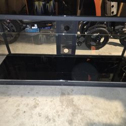 Glass TV Stand Entertainment Center