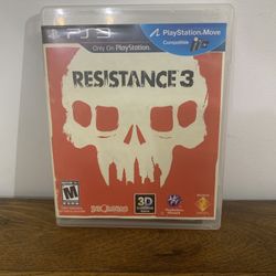 Resistance 3 for PS3 Game Not for Resale Edition