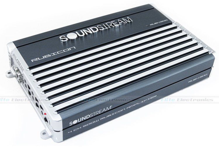 RUB4.500 - Soundstream 4 Ch. 500 Watt RMS Rubicon Series A/B Class Amplifier