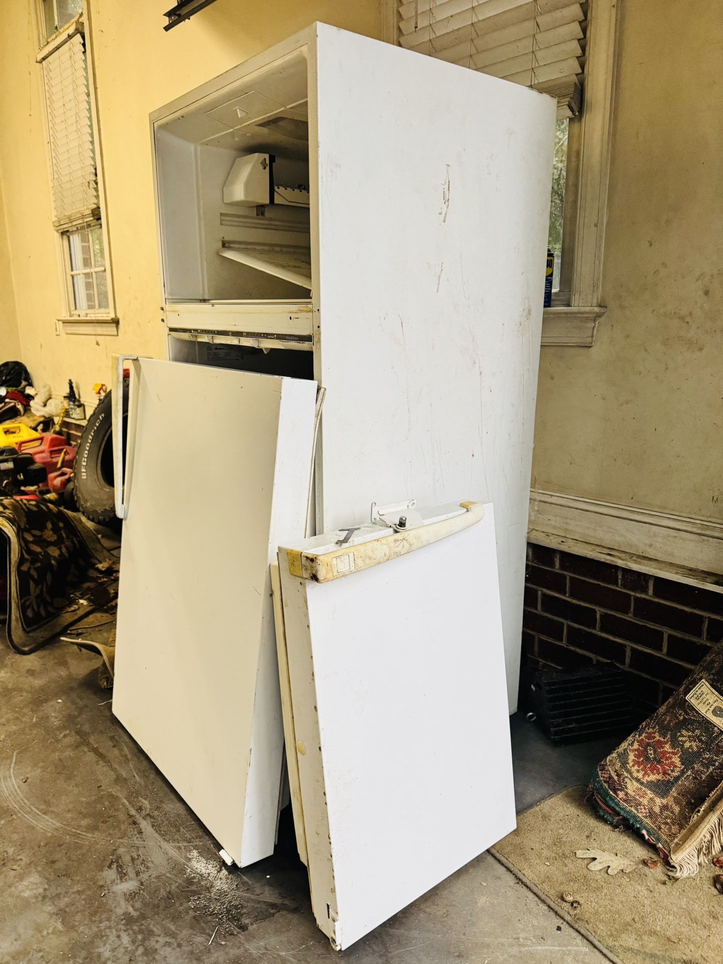 Free Fridge & Free Lawnmower