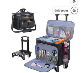 Sydioor Teacher&rsquo;s Rolling Tote Cart, Tote Bag with Wheels &ndash;Spacious Wheeled Storage for Teachers: Holds Sewing Supplies, Laptop & Books
Cu