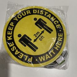 Social Distance Floor Stickers 