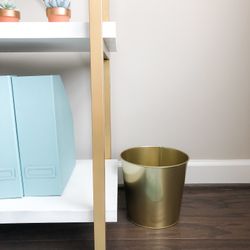 LIKE NEW Gold Pot / Trash Can