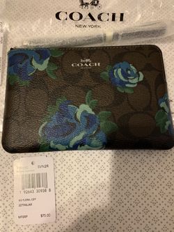 Coach large wristlet wallet authentic new