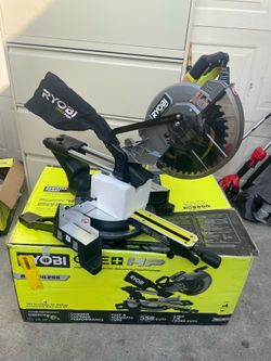 RYOBI ONE+ HP 18V Brushless Cordless 10 in. Sliding Compound Miter Saw (Tool Only)