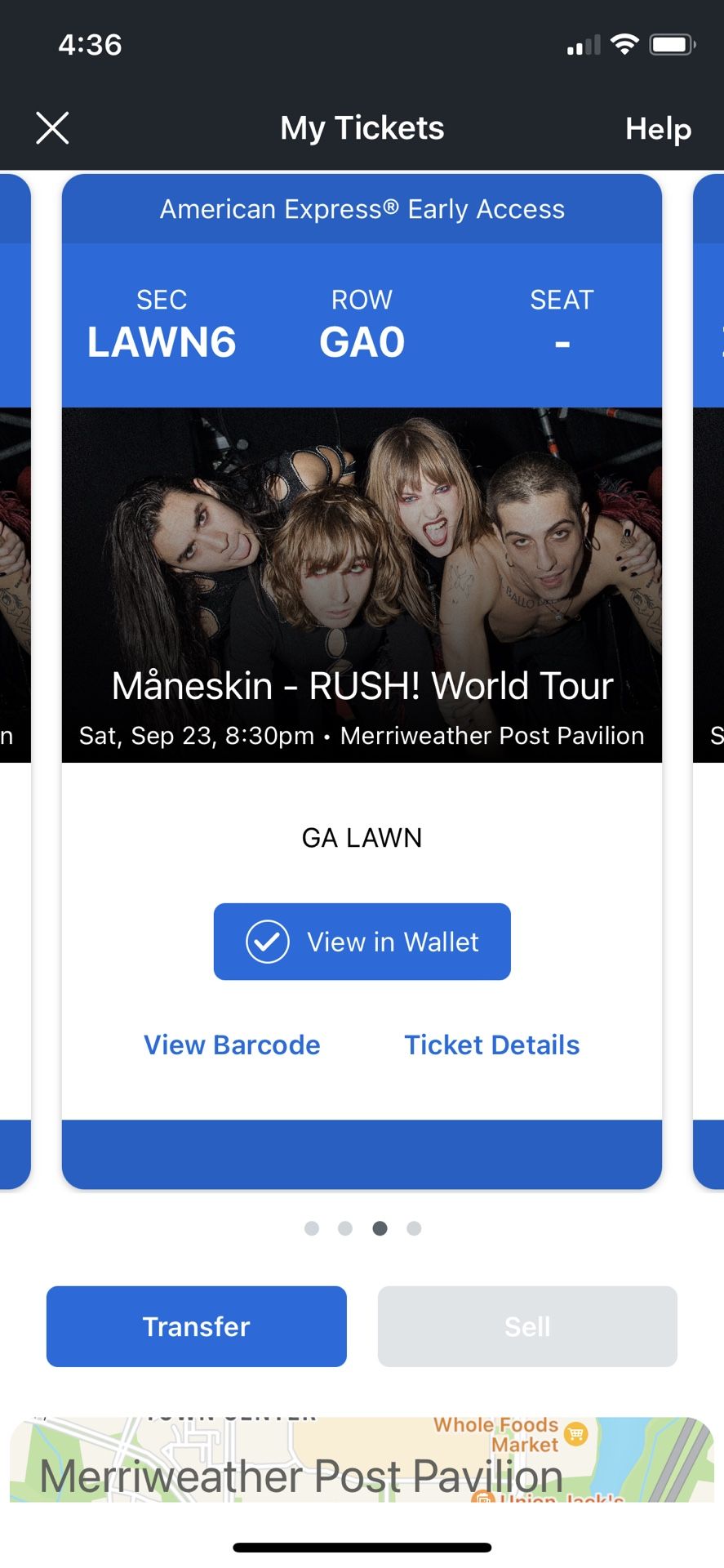 MÅNESKIN TICKETS - 23 September 2023