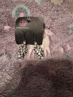 Diamond with black Earrings