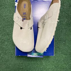 Birkenstock Boston antique white