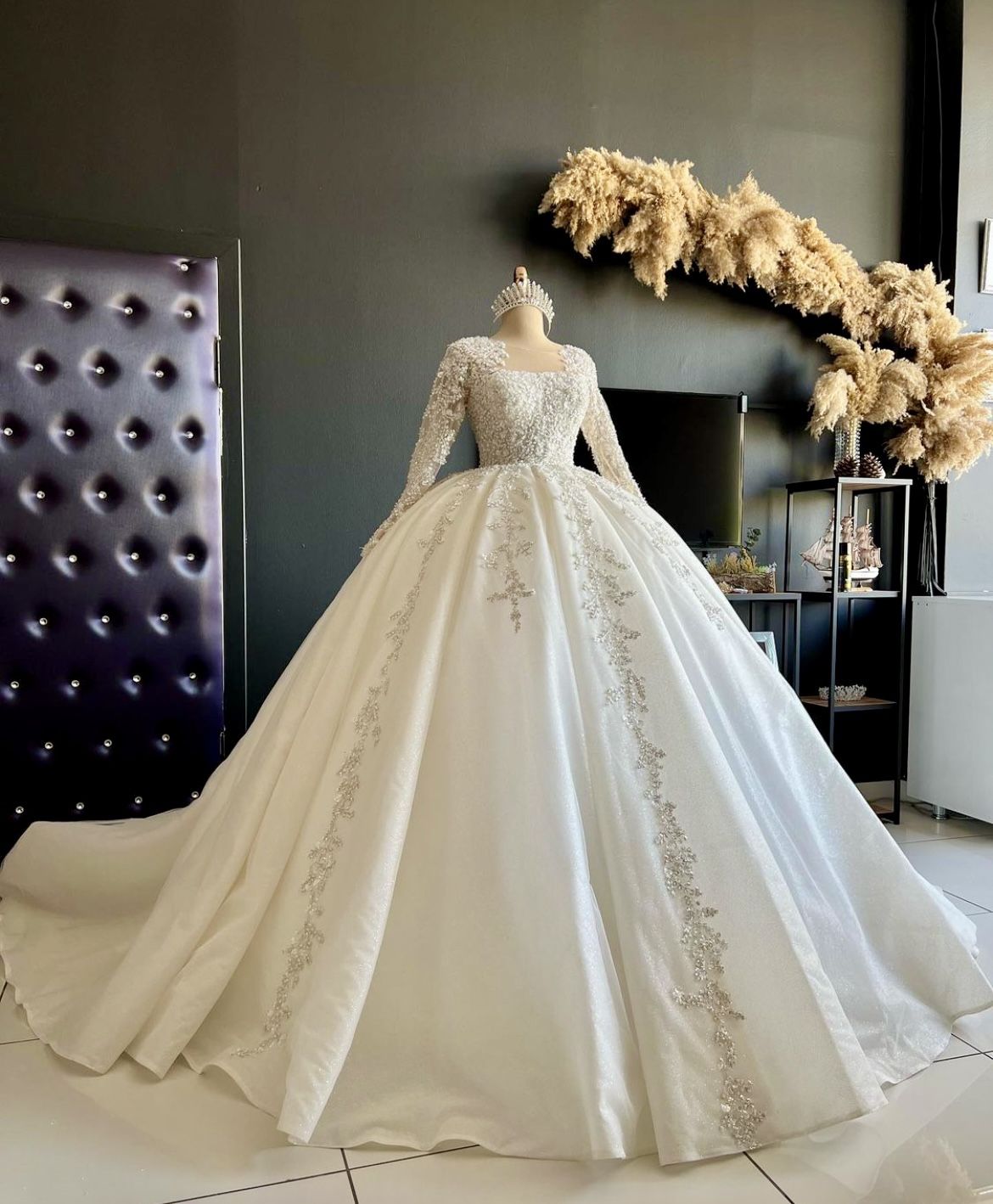 Princess Ball Gown Wedding Dress & Veil