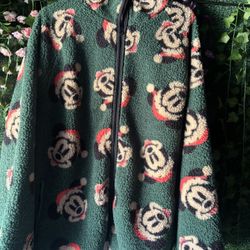 Disney Mickey Christmas Fleece Jacket 2024 Sold Out XL