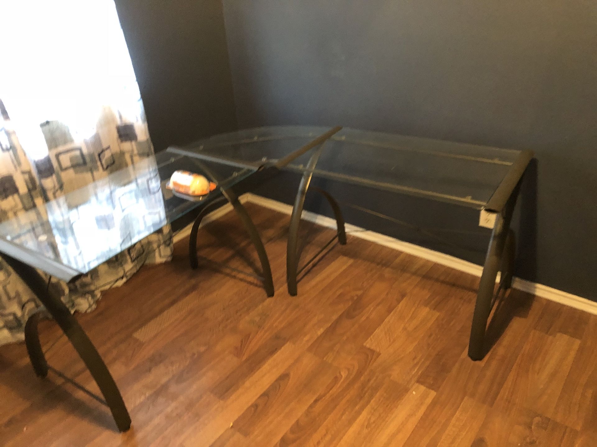 Glass desk