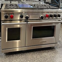 Wolf Dual Fuel 48” Wide  Range Used Legacy Model 