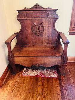 Antique wooden bench