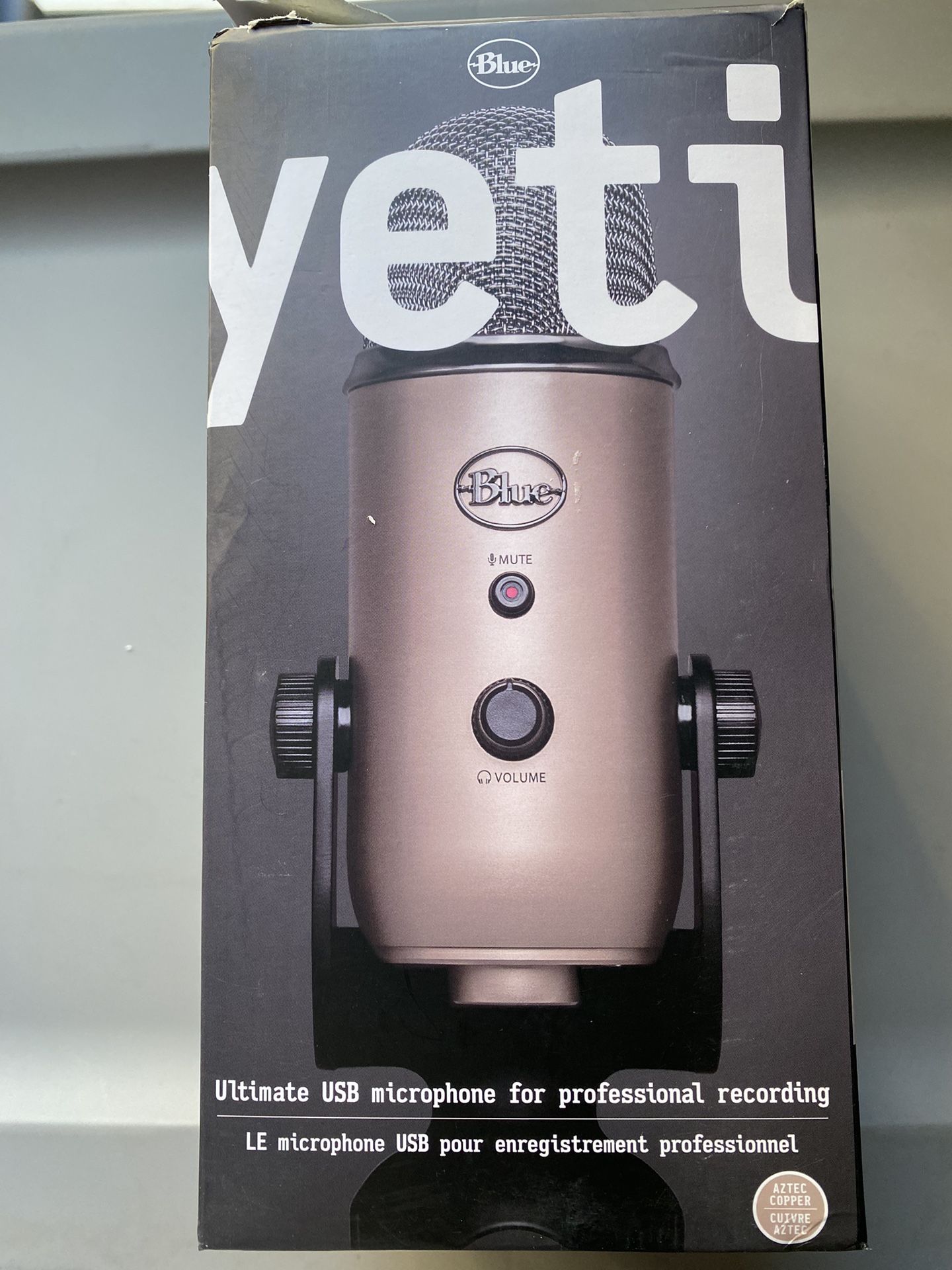 Gold Yeti Ultimate USB Microphone For Professional Recording