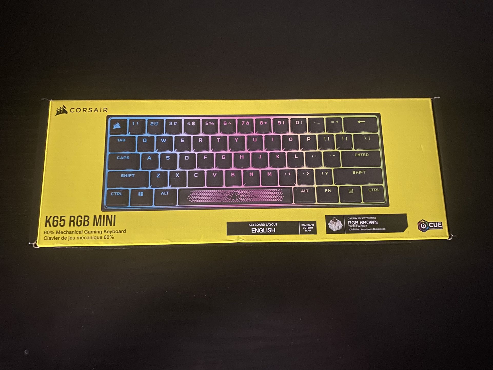 K65 RGB MINI Gaming Keyboard | 60% Cherry MX Brown Switches