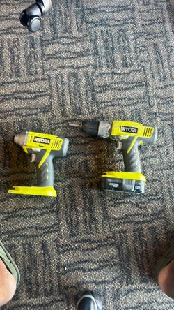 Ryobi drill and impact plus charger